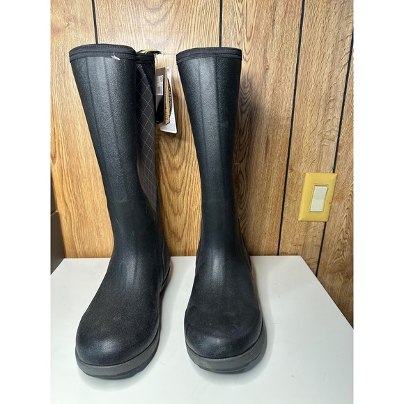 Noble Outfitters Muds High Women's Black Waterproof Rubber Riding Boots - Picture 2 of 7